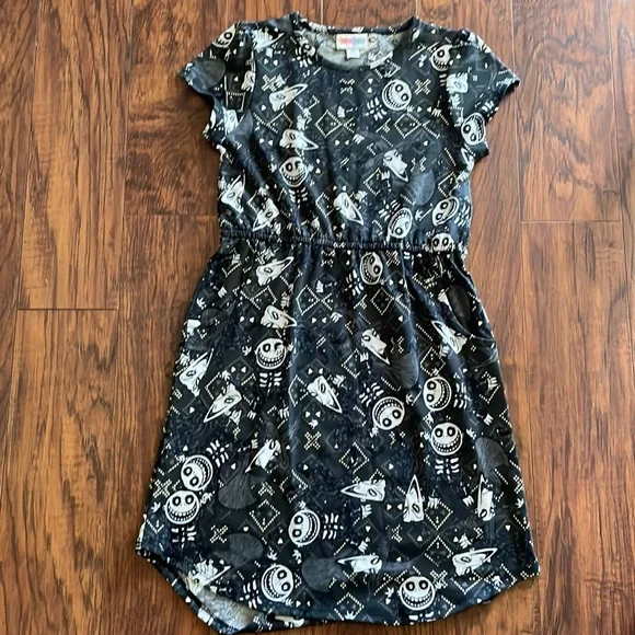 LuLaRoe Dresses Lularoe Disney Mae Size Girls Jack Skellington Print Poshmark